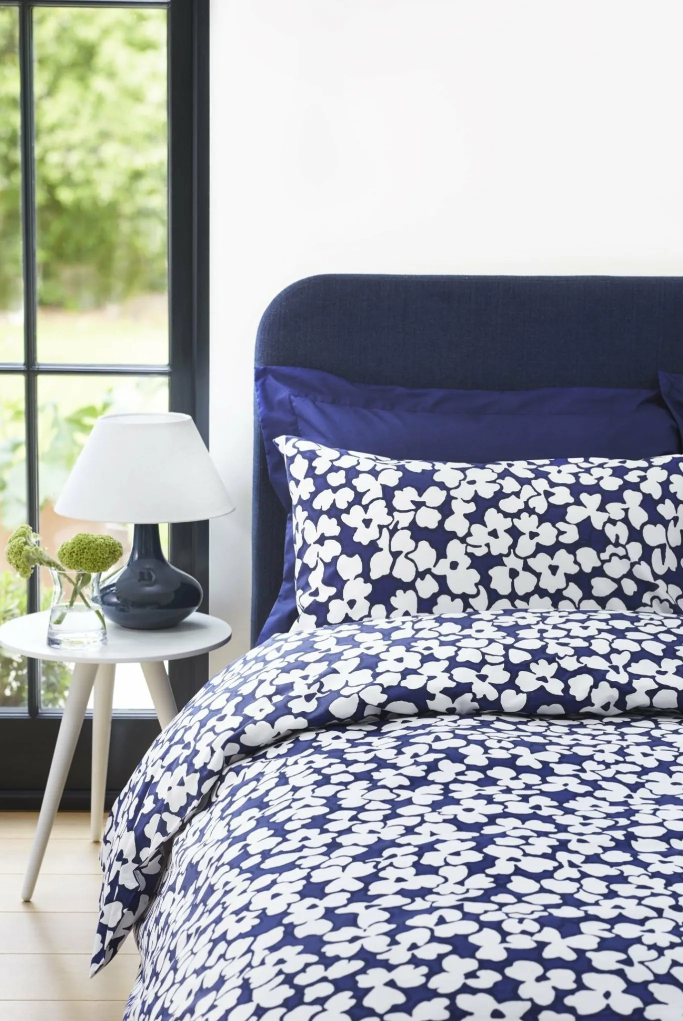 200 Thread Count Cotton Abstract Floral Duvet Cover Set*Jasper Conran Cheap