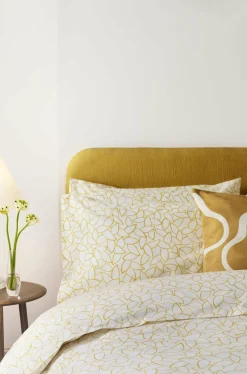 200 Thread Count Cotton Mini Leaves Pillowcase Pair*Jasper Conran Outlet