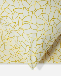 200 Thread Count Cotton Mini Leaves Pillowcase Pair*Jasper Conran Sale