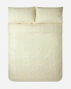 200 Thread Count Cotton Mini Leaves Pillowcase Pair*Jasper Conran Sale