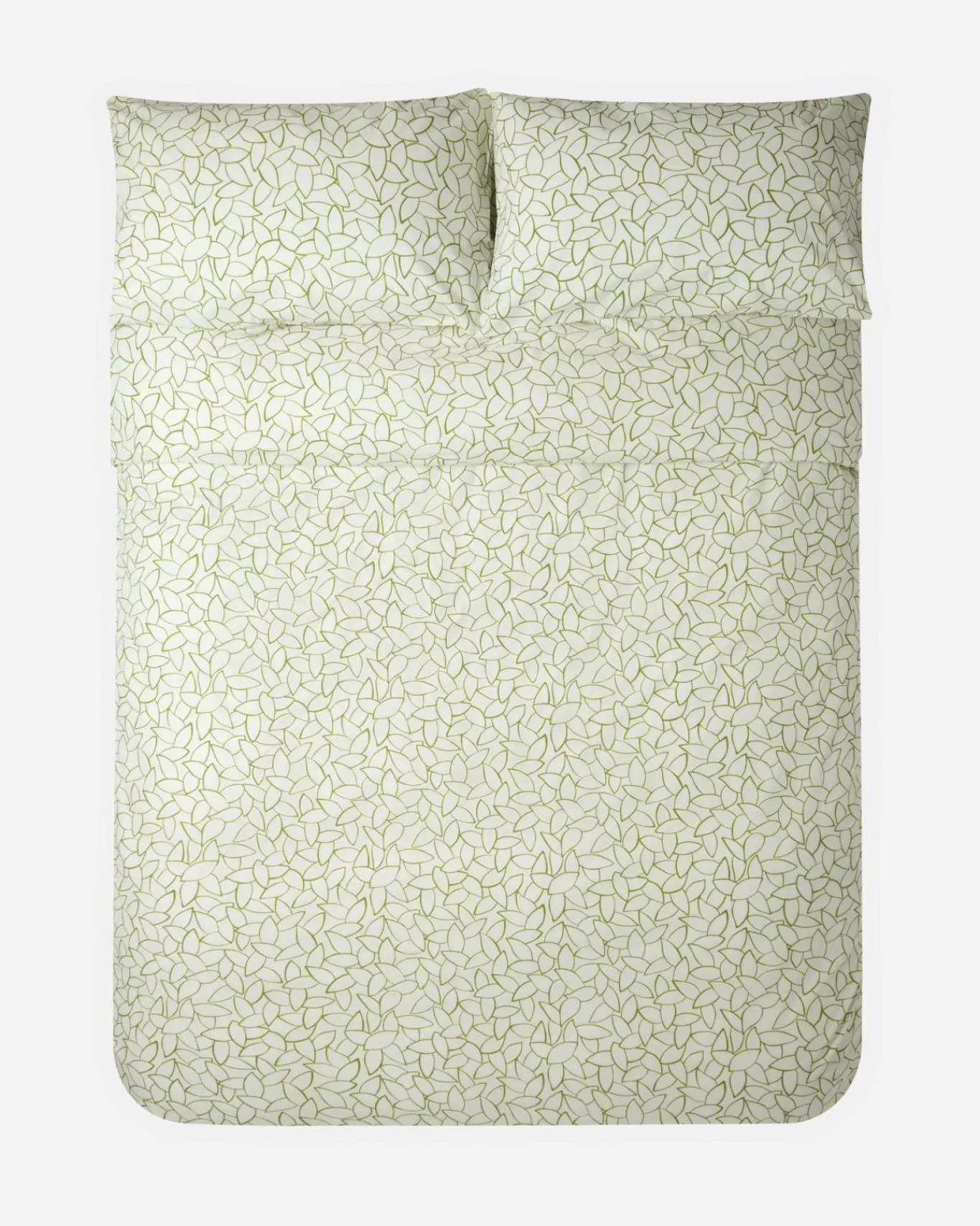 200 Thread Count Cotton Mini Leaves Pillowcase Pair*Jasper Conran Sale