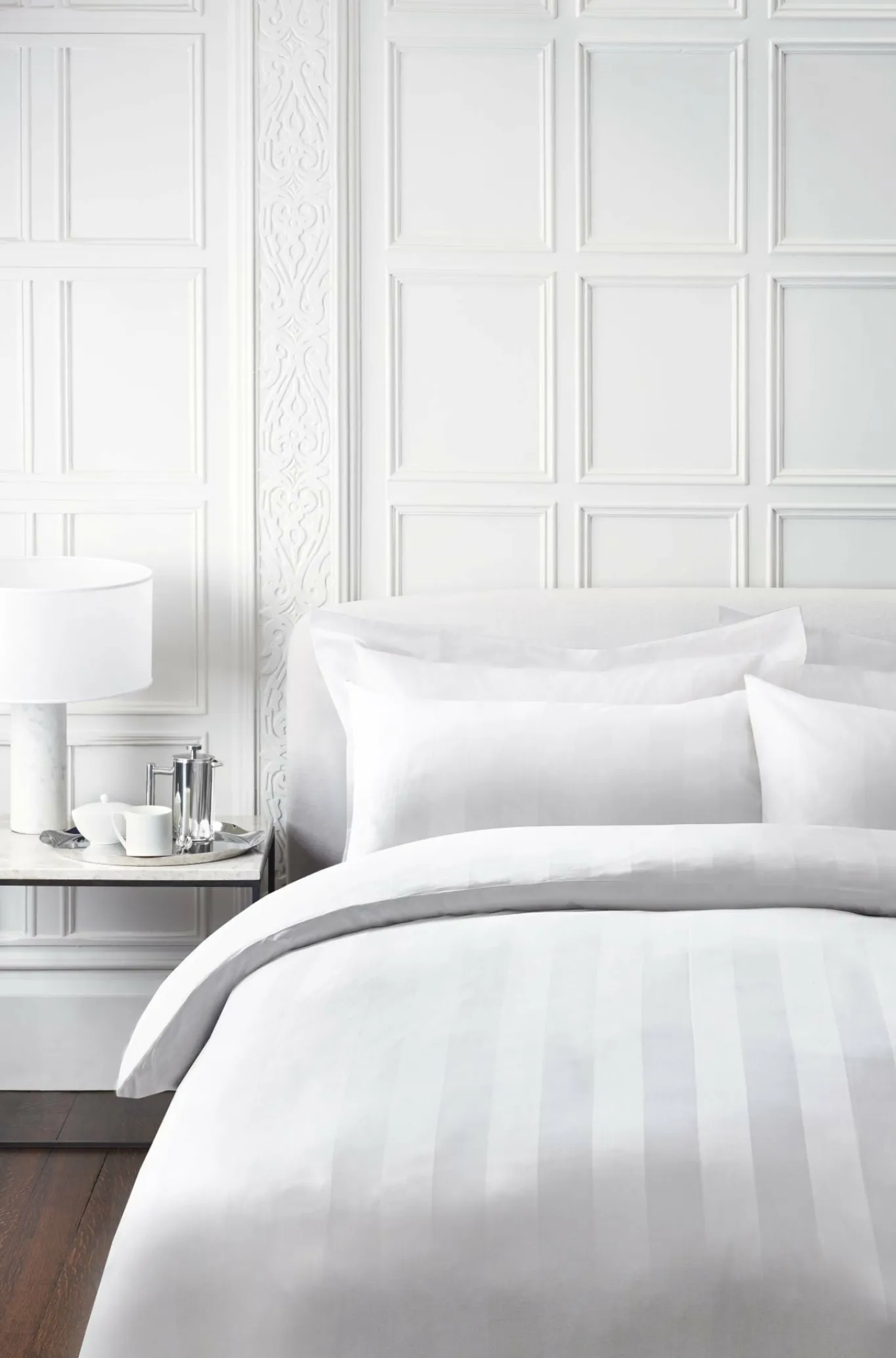 500 Thread Count Satin Stripe Pillow Case*Jasper Conran Fashion
