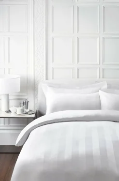 500 Thread Count Satin Stripe Pillow Case*Jasper Conran Clearance