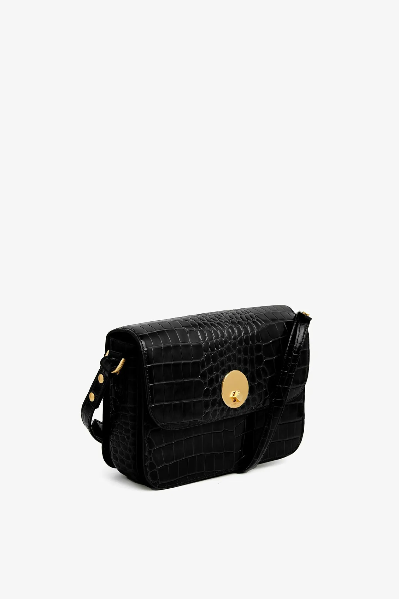 Alexis Leather Flap Over Body Bag*Jasper Conran Discount