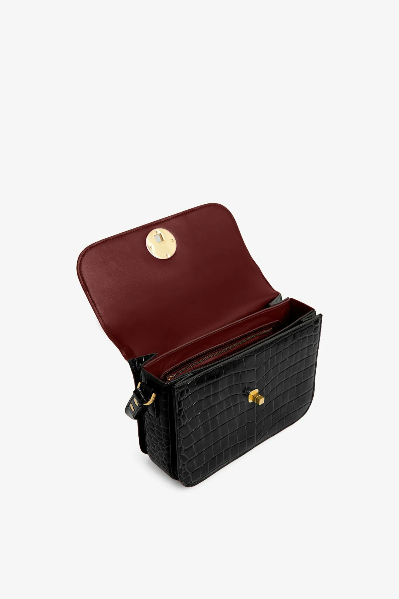 Alexis Leather Flap Over Body Bag*Jasper Conran Best Sale