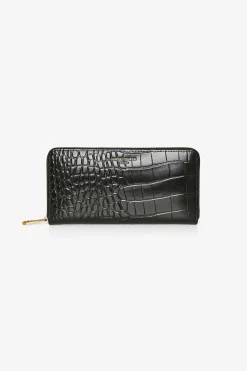 Alexis Leather Large Croc Zip Round Purse*Jasper Conran Flash Sale