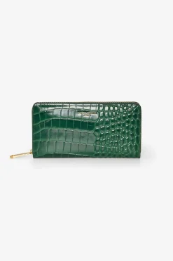 Alexis Leather Large Croc Zip Round Purse*Jasper Conran Flash Sale