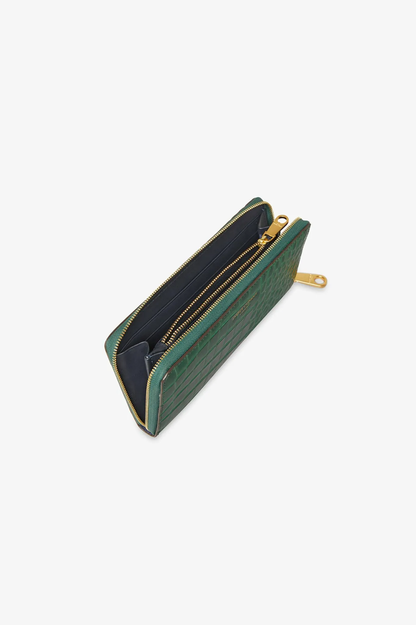 Alexis Leather Large Croc Zip Round Purse*Jasper Conran Cheap