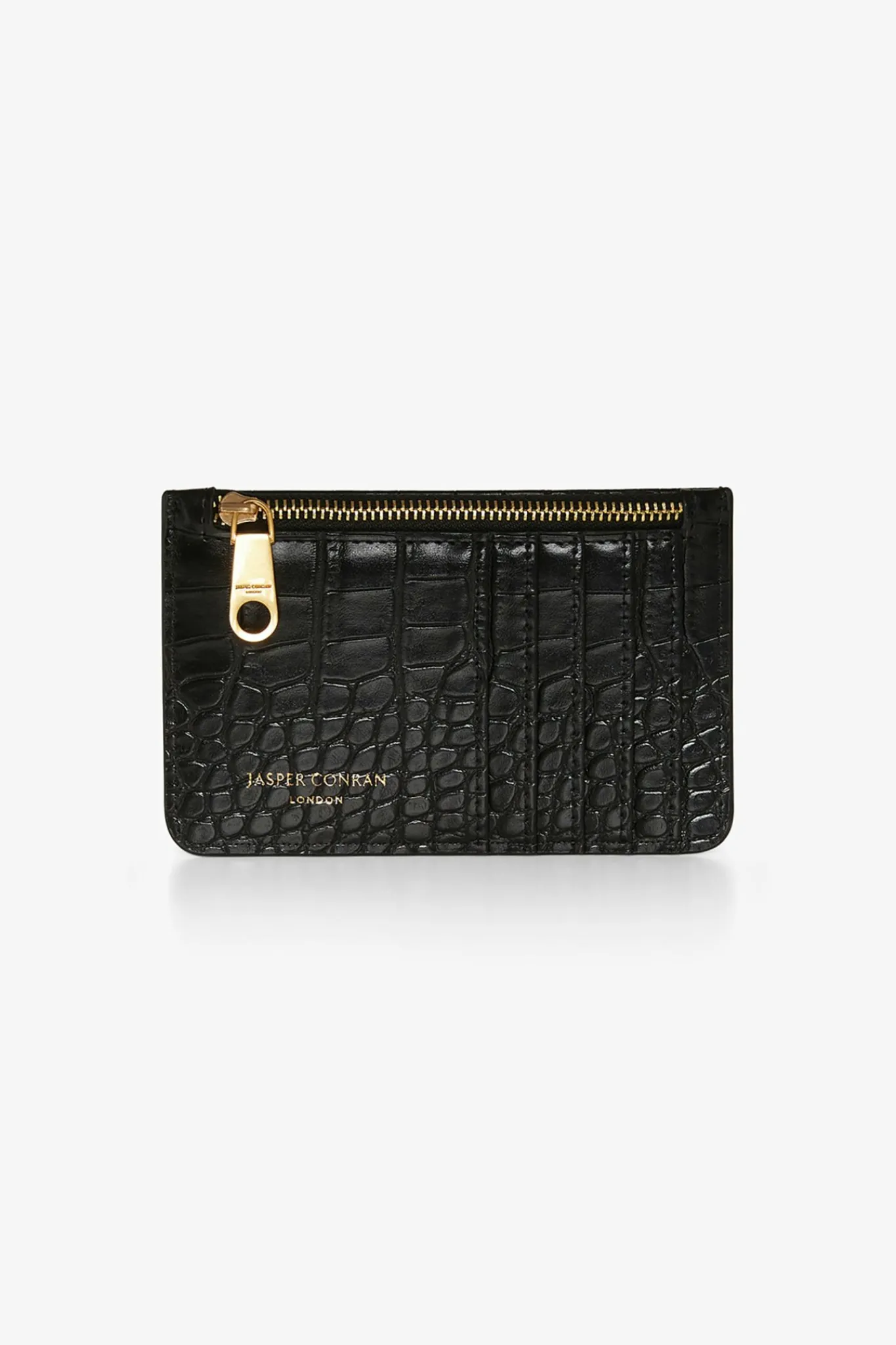 Amber Croc Zip Coin & Card Holder*Jasper Conran New