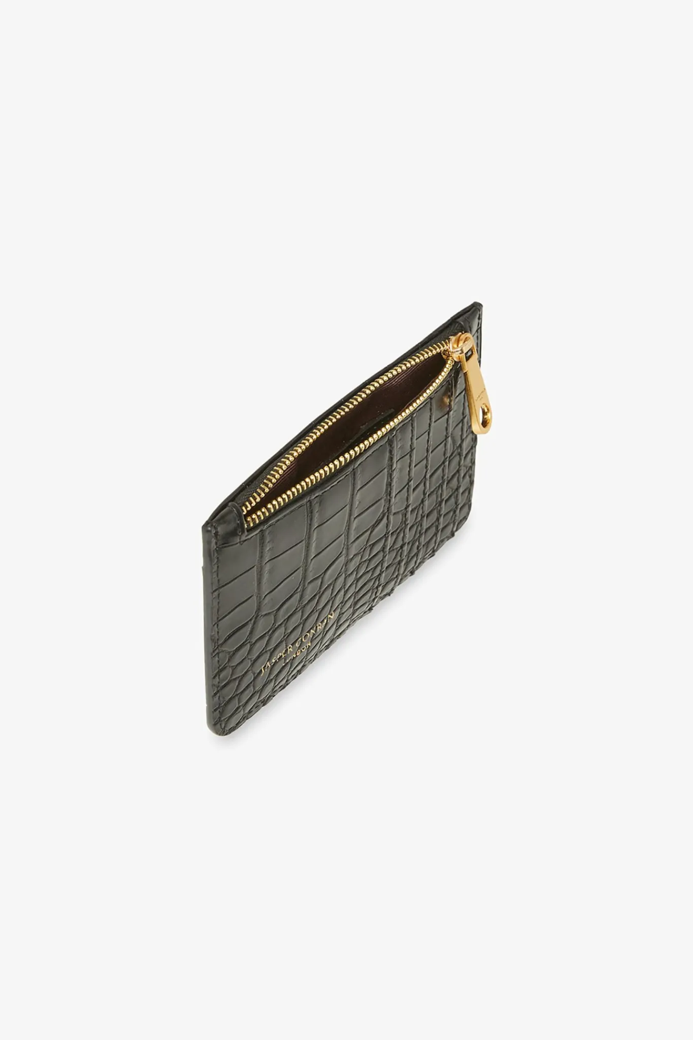 Amber Croc Zip Coin & Card Holder*Jasper Conran New