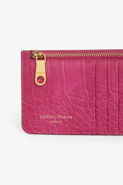 Amber Croc Zip Coin & Card Holder*Jasper Conran New