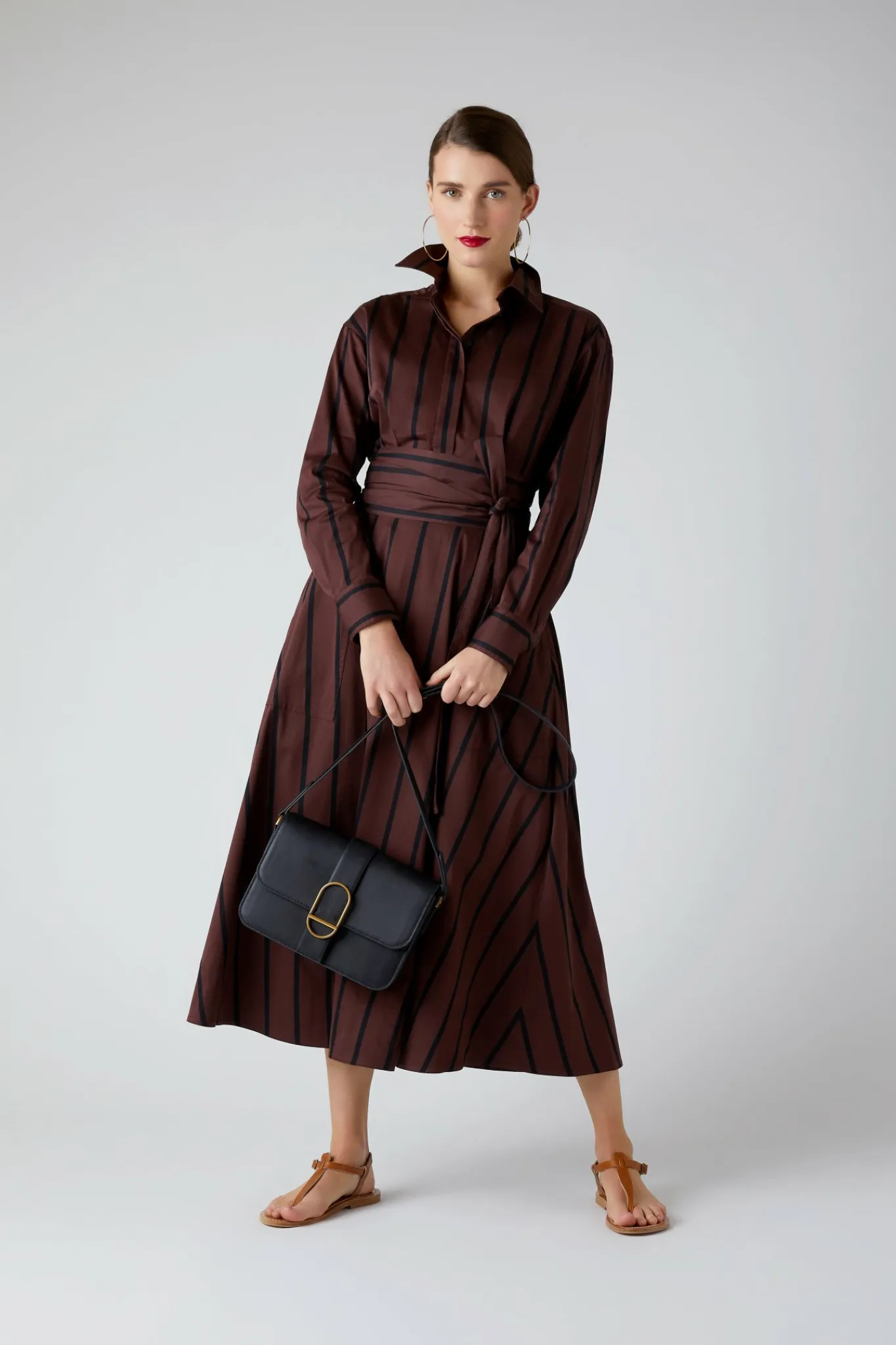 Beatrix Flap Over Leather Cross Body*Jasper Conran Shop