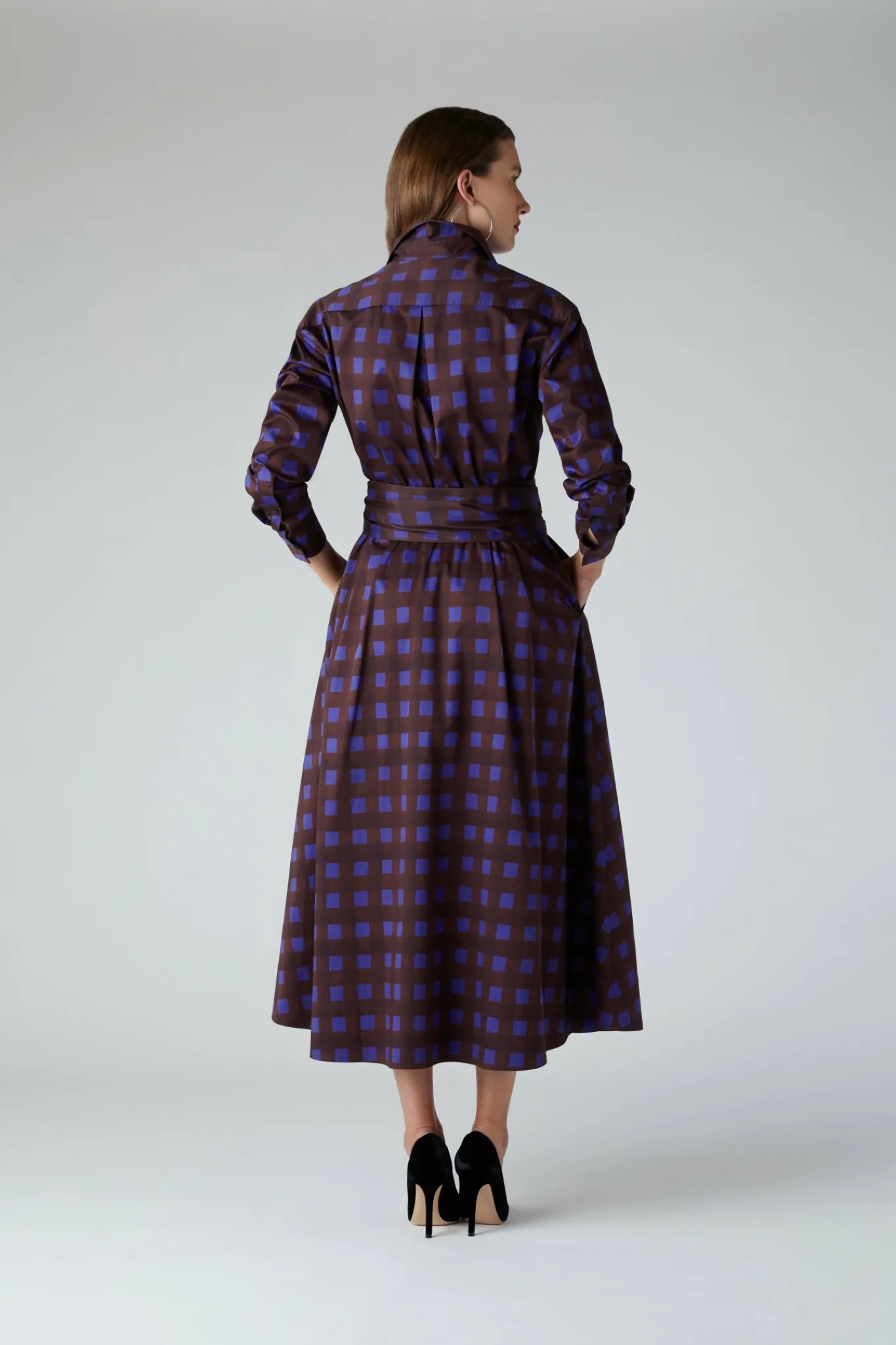 Blythe Checkered Full Skirt Shirt Dress*Jasper Conran Flash Sale