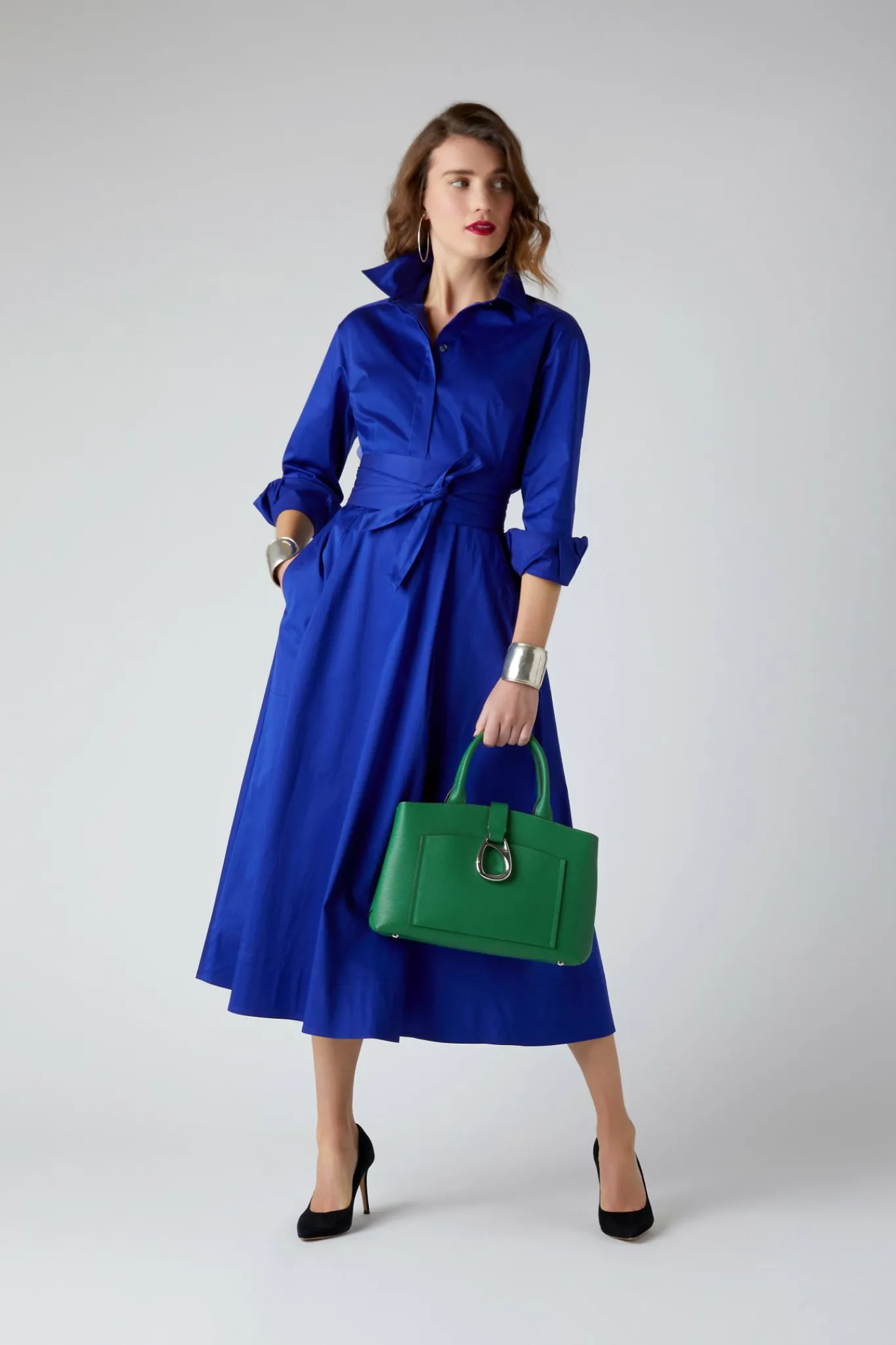 Blythe Full Skirt Shirt Dress*Jasper Conran Clearance