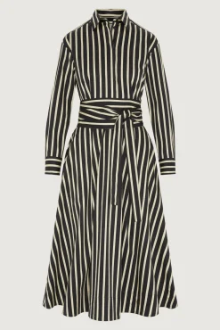 Blythe Stripe Full Skirt Shirt Dress*Jasper Conran New