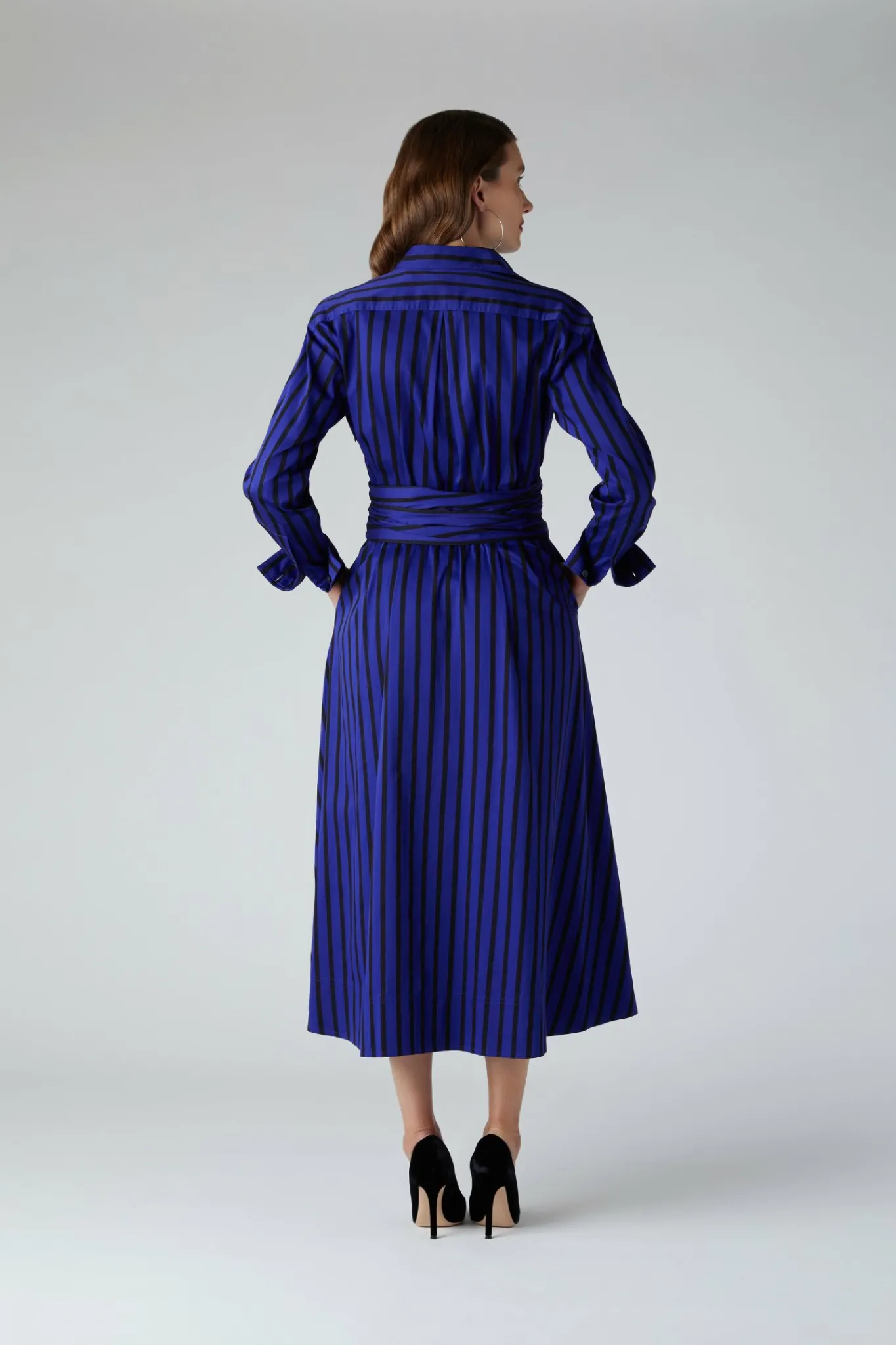 Blythe Stripe Full Skirt Shirt Dress*Jasper Conran Fashion