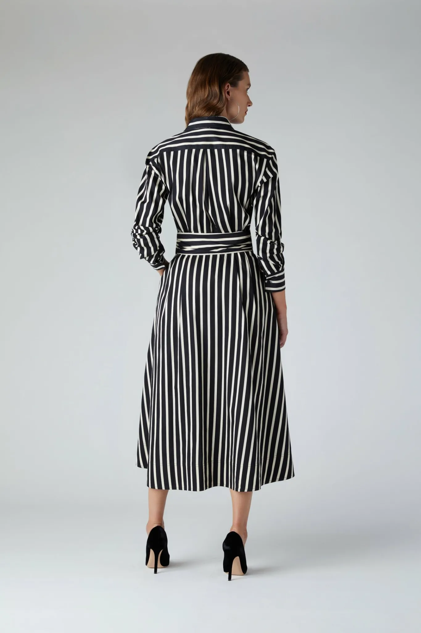 Blythe Stripe Full Skirt Shirt Dress*Jasper Conran Sale