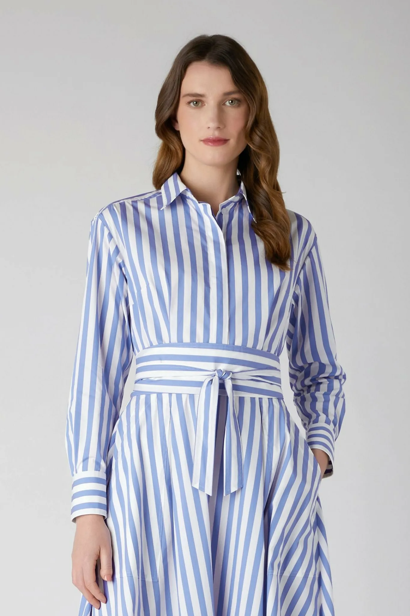 Blythe Striped Full Skirt Shirt Dress*Jasper Conran Online