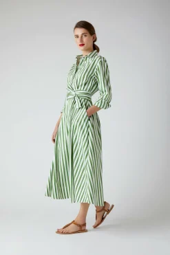 Blythe Striped Full Skirt Shirt Dress*Jasper Conran Online
