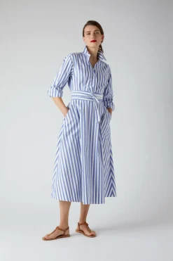 Blythe Striped Full Skirt Shirt Dress*Jasper Conran Shop