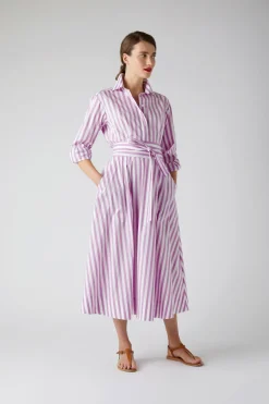Blythe Striped Full Skirt Shirt Dress*Jasper Conran Shop