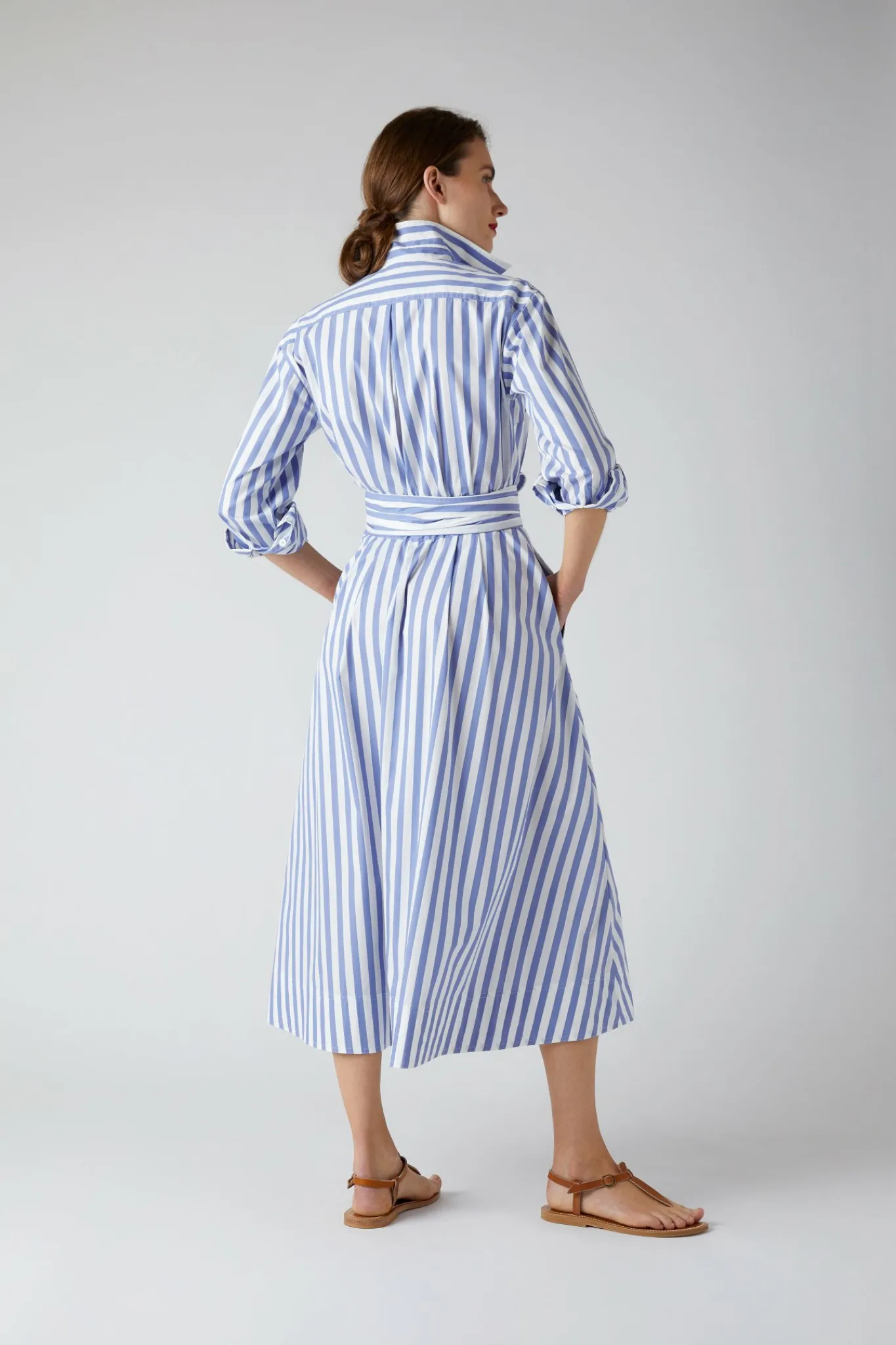 Blythe Striped Full Skirt Shirt Dress*Jasper Conran Shop