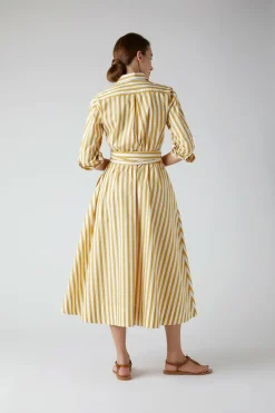 Blythe Striped Full Skirt Shirt Dress*Jasper Conran Sale