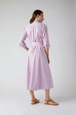 Blythe Striped Full Skirt Shirt Dress*Jasper Conran Sale