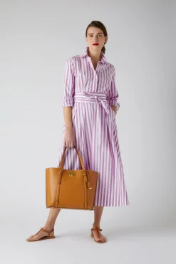 Blythe Striped Full Skirt Shirt Dress*Jasper Conran Sale
