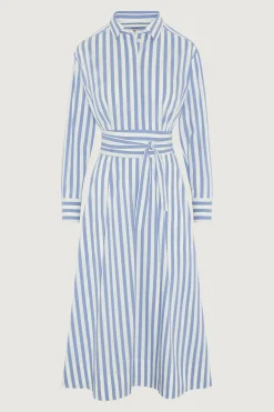 Blythe Striped Full Skirt Shirt Dress*Jasper Conran Outlet