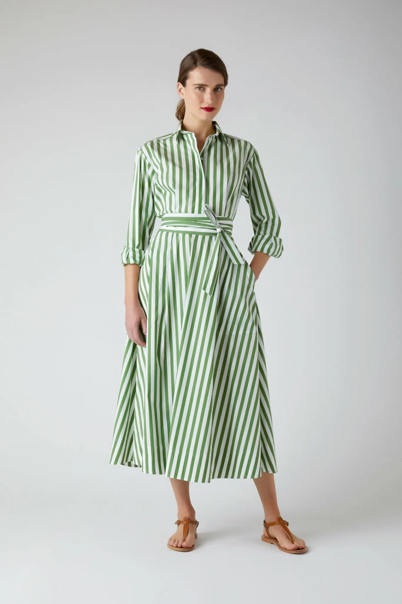 Blythe Striped Full Skirt Shirt Dress*Jasper Conran Outlet