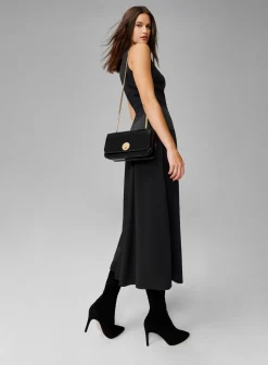 Celia Leather Patent Chain Strap Evening Bag*Jasper Conran New