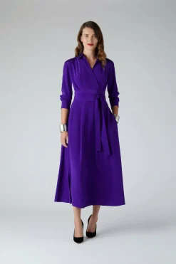Celia Silk Full Skirt Shirt Dress*Jasper Conran Best