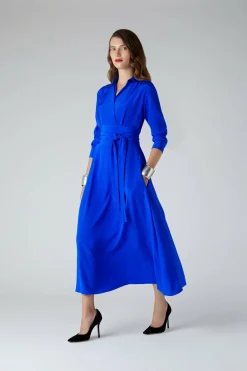 Celia Silk Full Skirt Shirt Dress*Jasper Conran Best