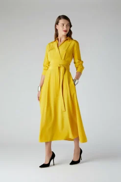 Celia Silk Full Skirt Shirt Dress*Jasper Conran Best