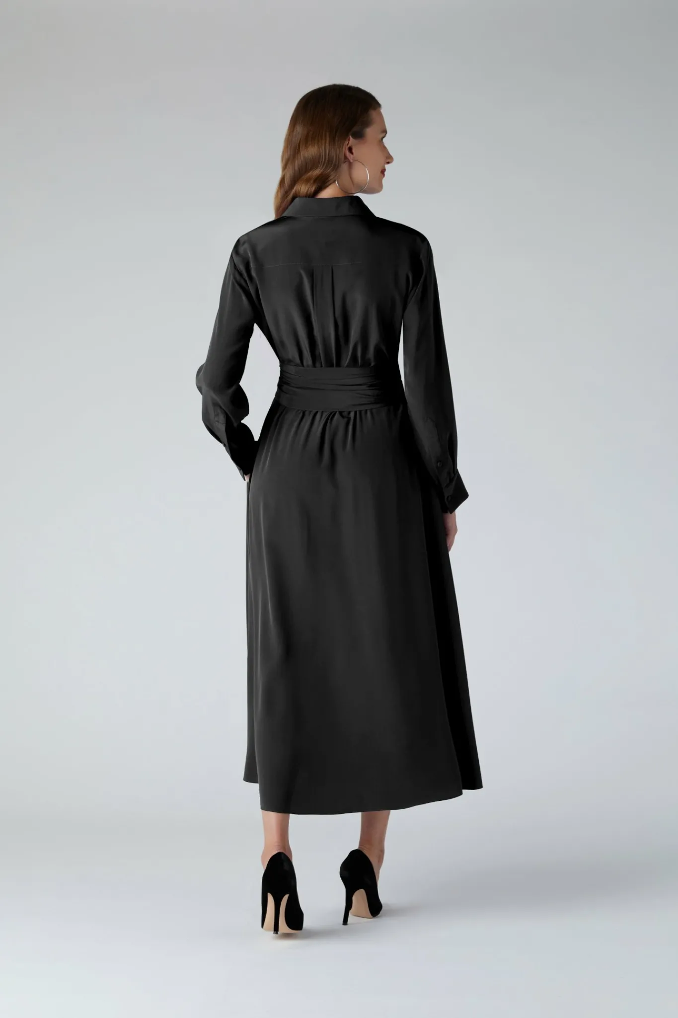 Celia Silk Full Skirt Shirt Dress*Jasper Conran Clearance