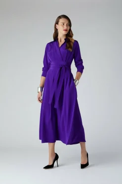 Celia Silk Full Skirt Shirt Dress*Jasper Conran New