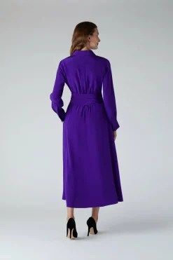 Celia Silk Full Skirt Shirt Dress*Jasper Conran New