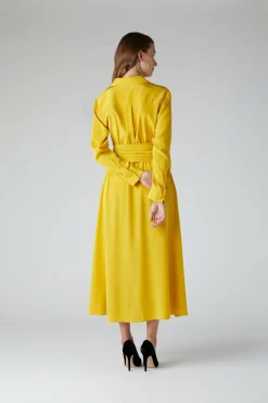 Celia Silk Full Skirt Shirt Dress*Jasper Conran New