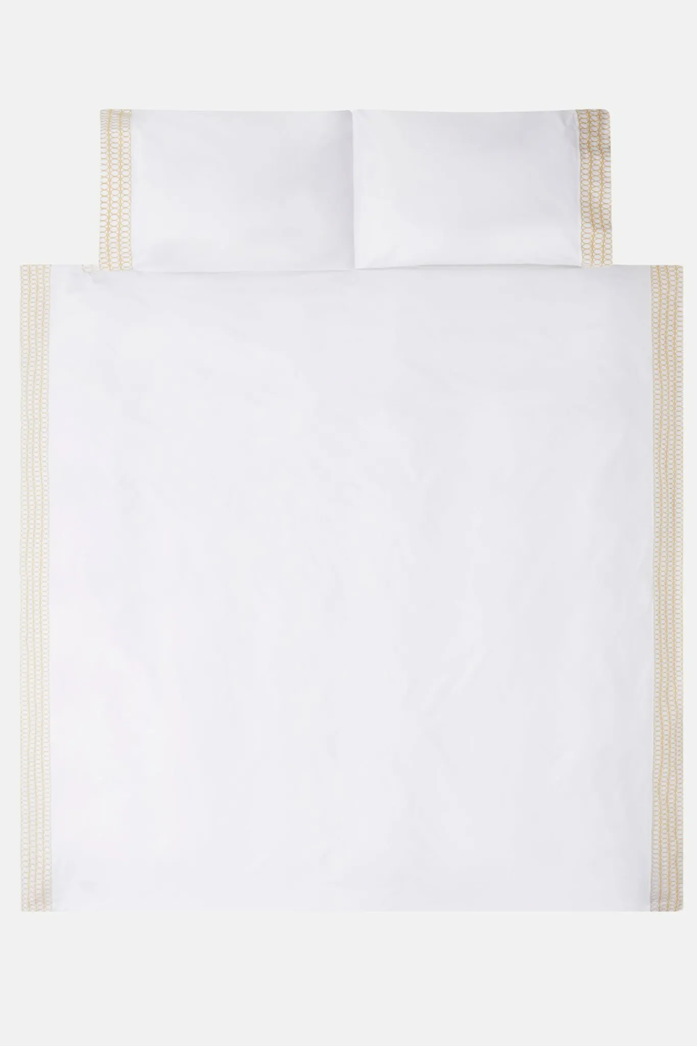 Circles Embroidered Border Duvet Cover*Jasper Conran Clearance