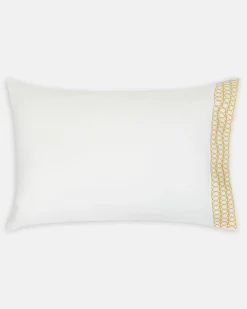 Circles Embroidered Border Pillow Case*Jasper Conran Clearance
