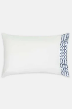 Circles Embroidered Border Pillow Case*Jasper Conran Clearance
