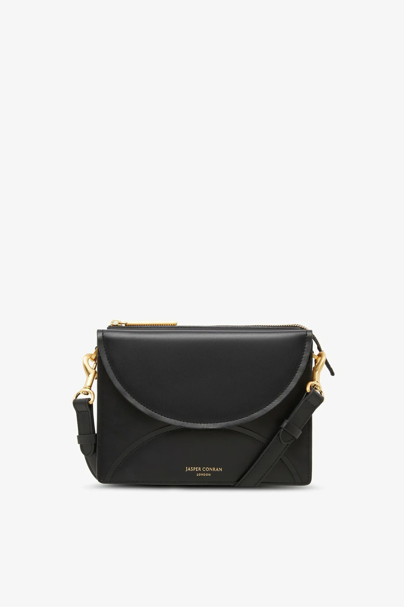 Darcey Leather Double Flap Cross Body Bag*Jasper Conran Best