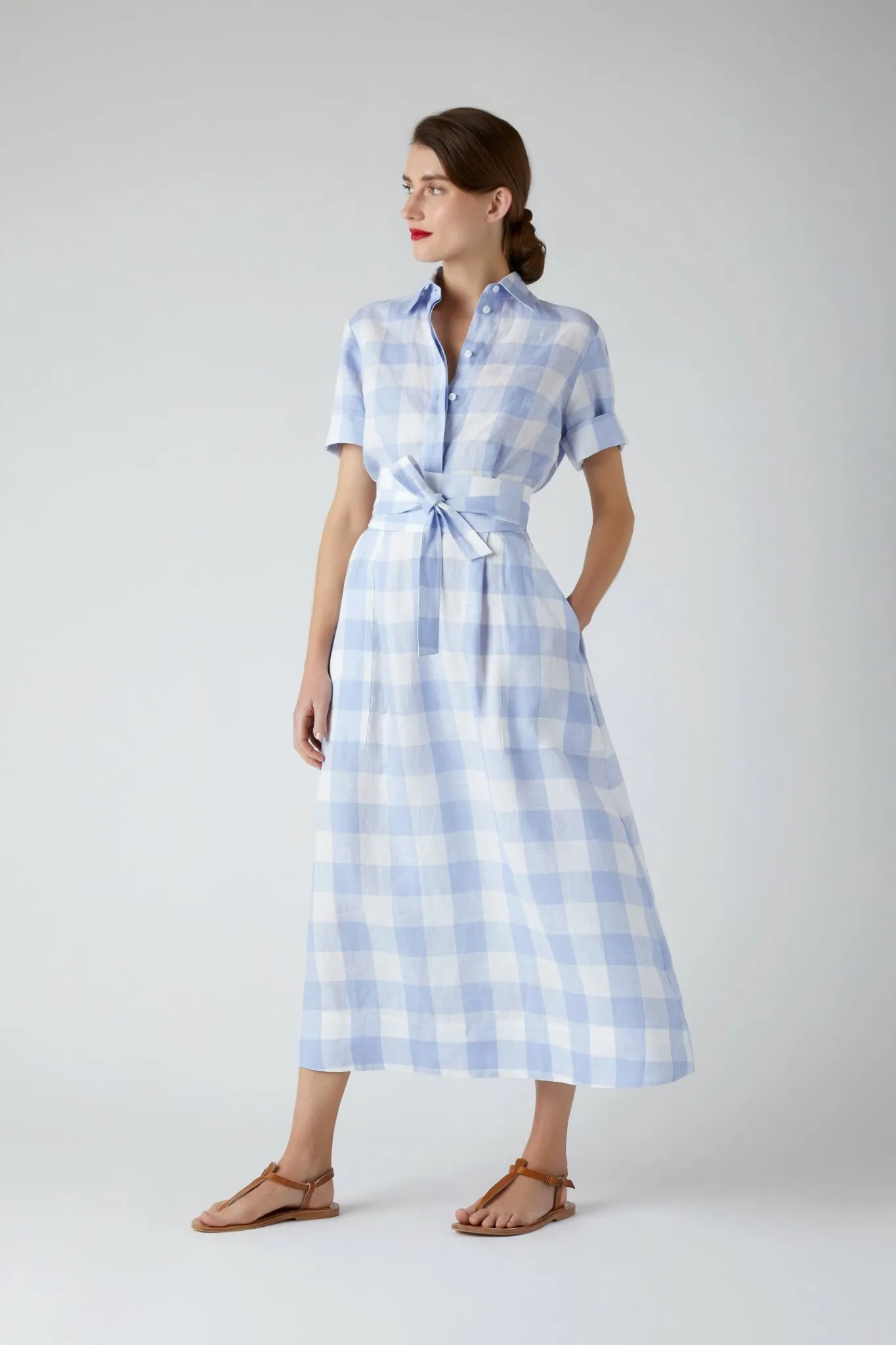 Demi Short Sleeve Linen Shirt Dress*Jasper Conran Cheap