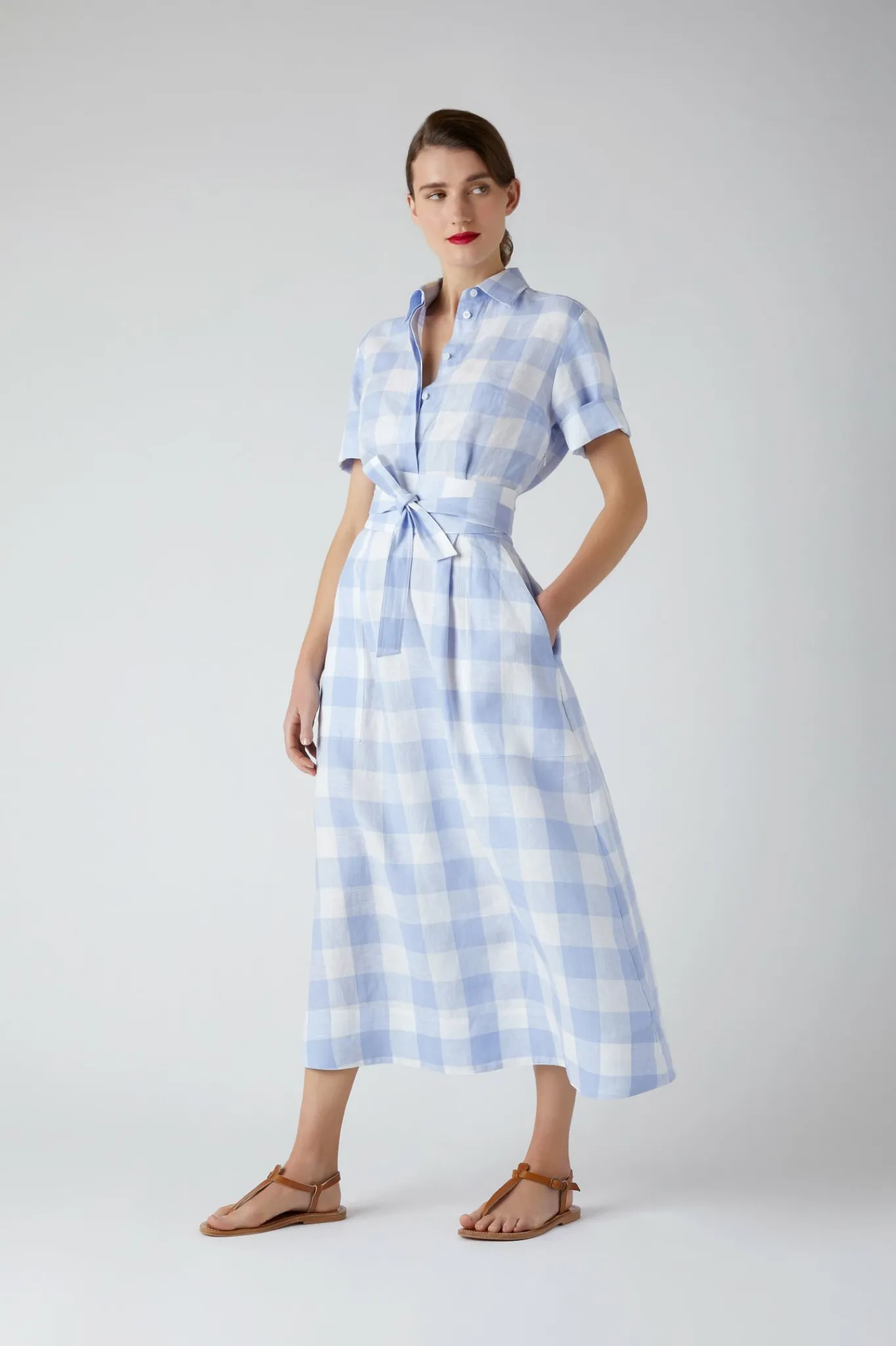 Demi Short Sleeve Linen Shirt Dress*Jasper Conran Cheap