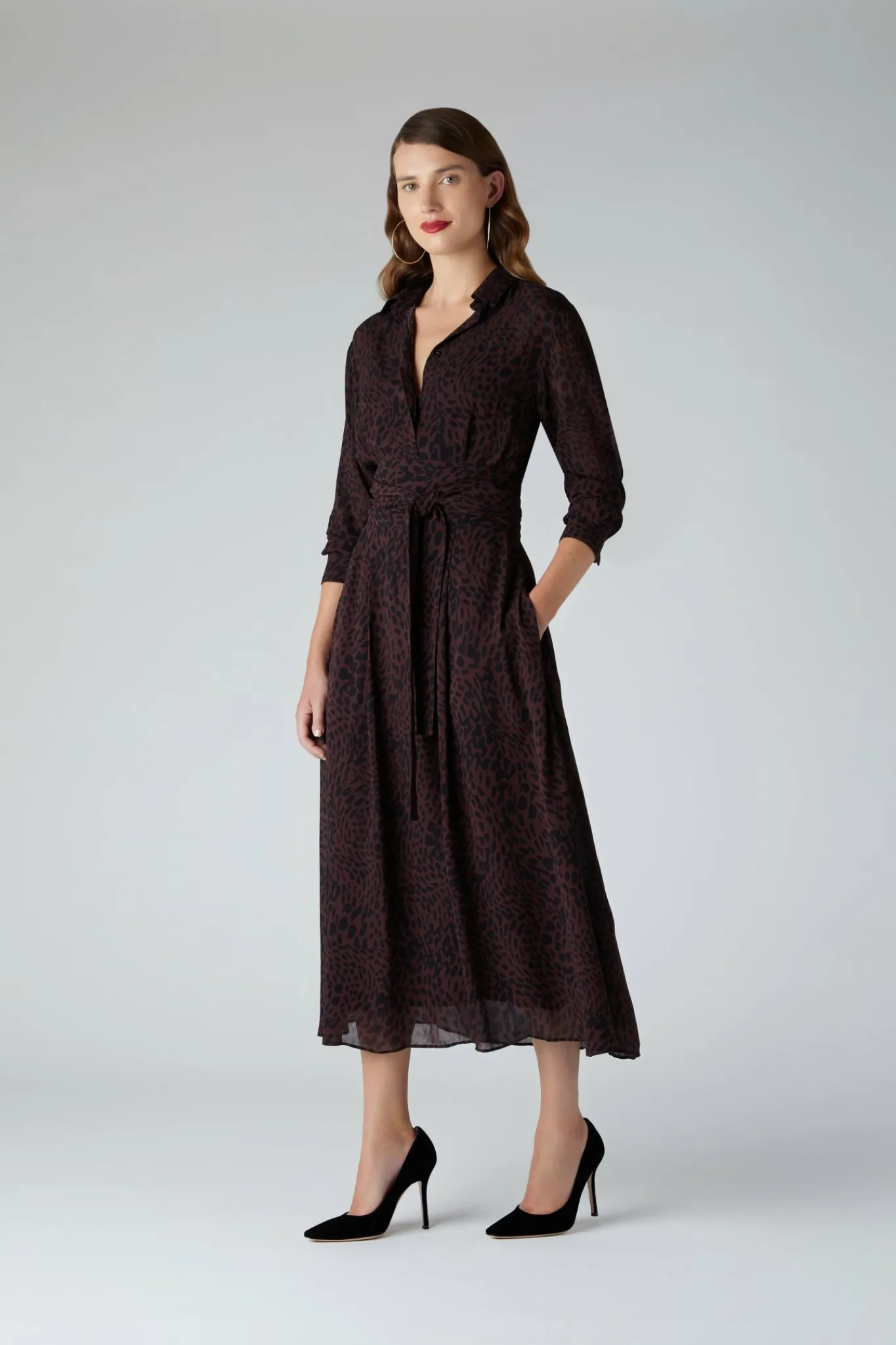 Eden Printed Shirt Georgette Dress*Jasper Conran Flash Sale