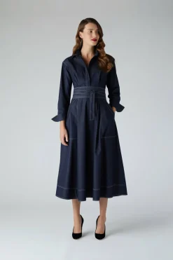 Ella Denim Full Skirt Shirt Dress*Jasper Conran Shop