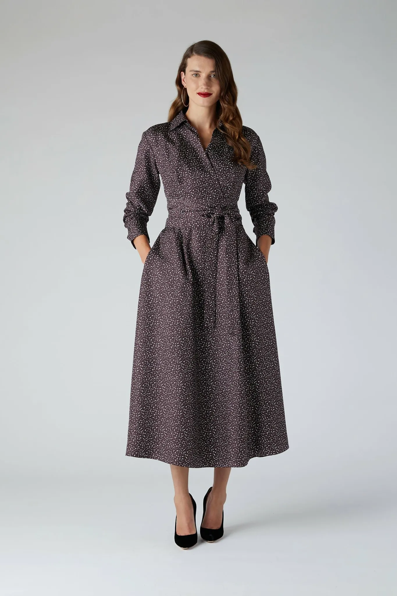 Emma Full Skirt Printed Silk Wrap Dress*Jasper Conran Shop