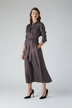 Emma Full Skirt Printed Silk Wrap Dress*Jasper Conran Shop
