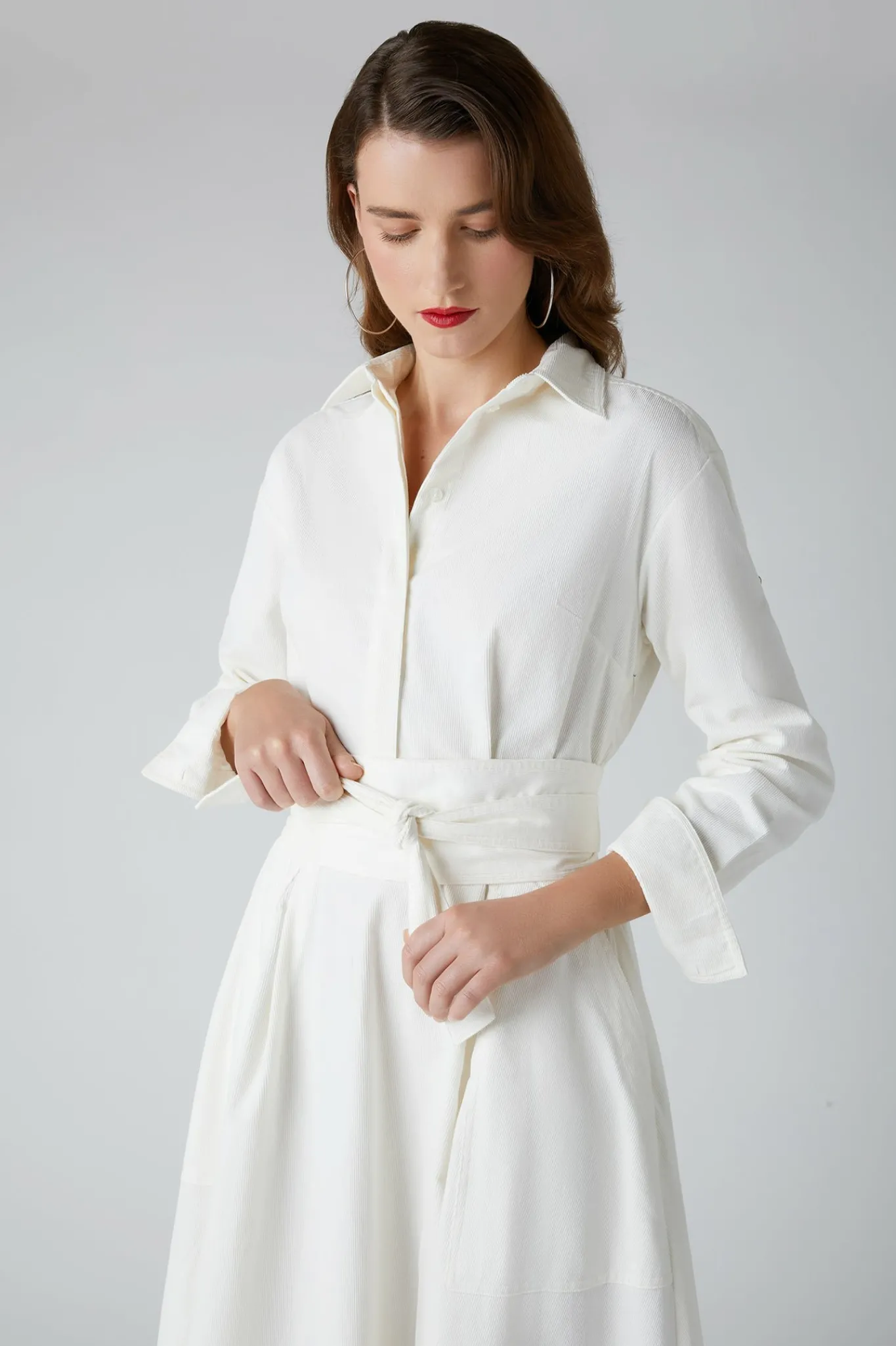 Esme Cord Full Skirt Shirt Dress*Jasper Conran Outlet